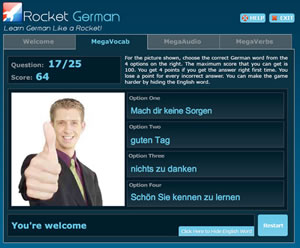 rocket german audio lessons