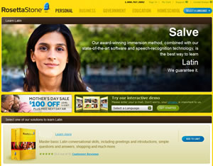 rosetta stone latin website